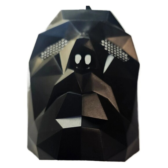 SQUID GAME MASK Front Man Boss Black Hard Plastic Costume Masque Netflix - Picture 4 of 16